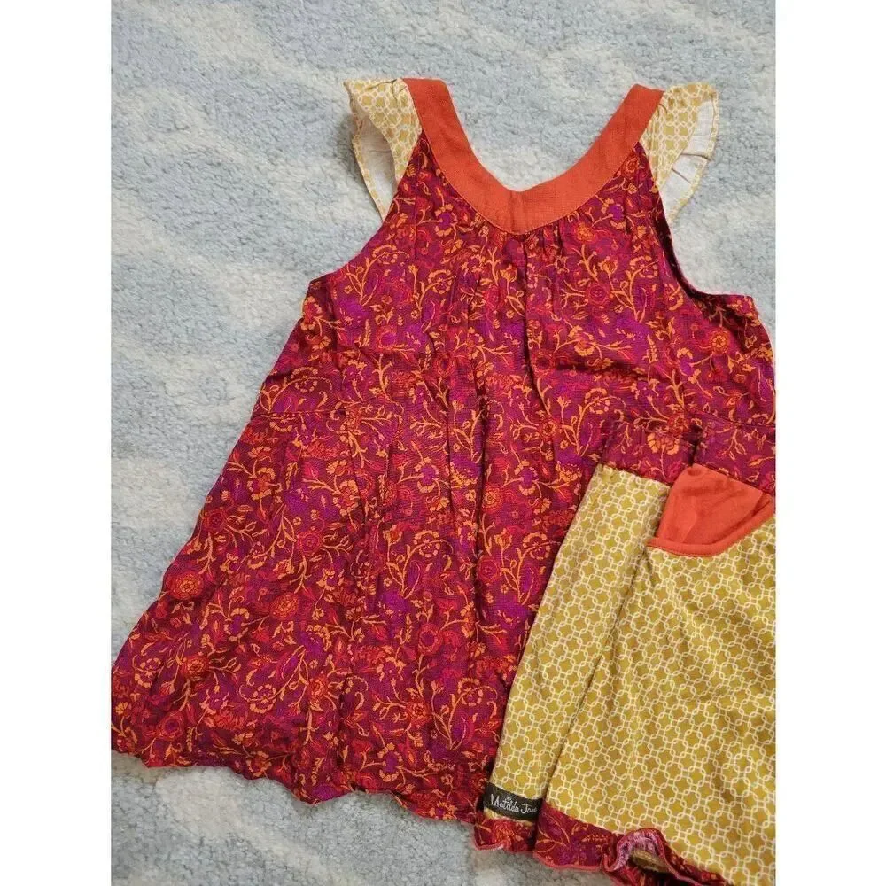 Matilda Jane Enchanted Garden Beach Bonfire V-Neck Swing Tank and Woodrose Mixed